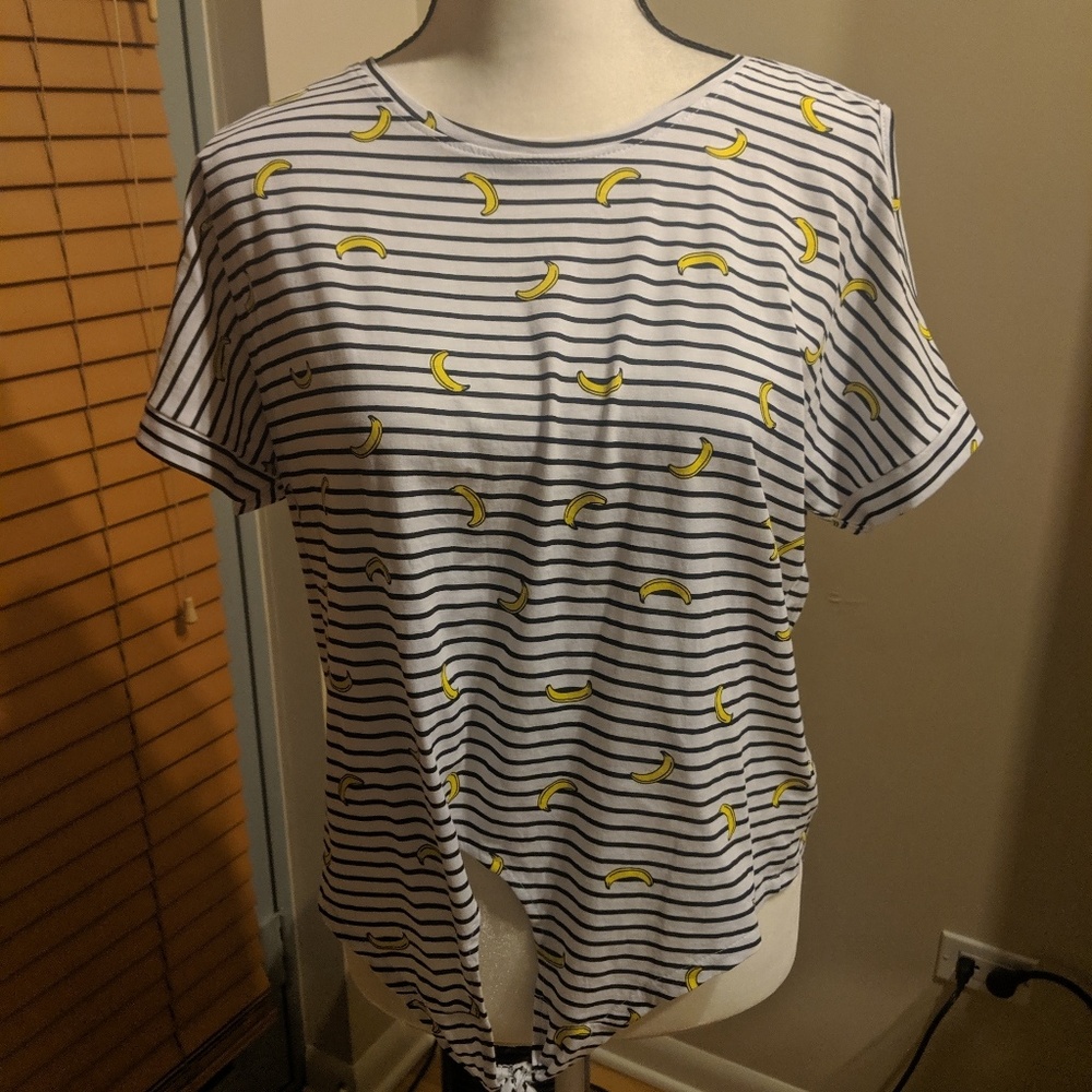 Banana Striped Top
